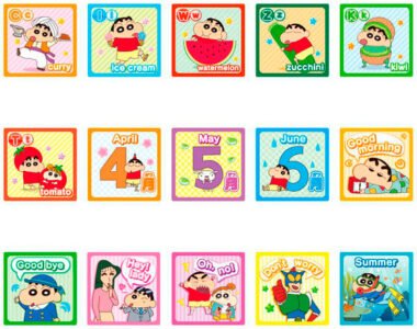 chocobi shin chan stickers pegatinas